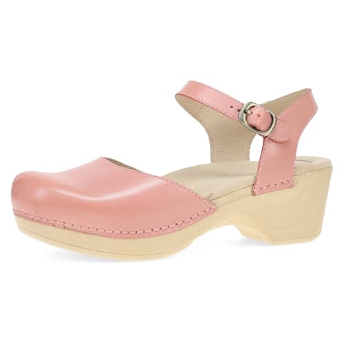 Dansko Sam Stylish Closed-Toe Sandal for Women - Lightweight with Added Arch Support - Durable PU Outsole for Long-Lasting Wear and Comfort Petal 8.5-9 M US