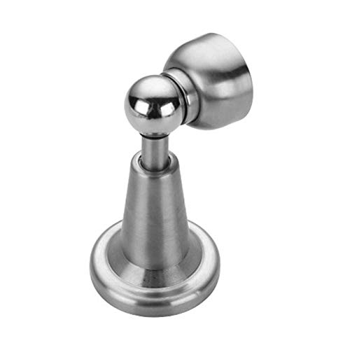 AILSAYA Door Stop, 2 Pack Soft-Catch Magnetic Door Holder Magnetic Doorstops Stainless Steel Wall Mount Holder Wall Or Floor