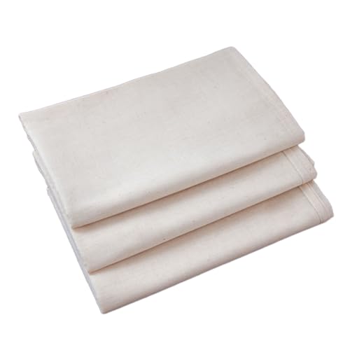 Lurrose 3piezas Tela Filtrante De Algodón Sin Blanquear Tela De Quesería Ultrafina Reusable Para Colador De Cocina Filtrar Jugos y Cocinar