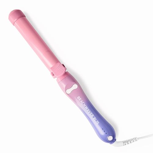 The Beachwaver Co. Beachwaver B1.25 Rotating Curling Iron - Pink Sunset | Automatic 1.25 Inch Ceramic Curling Iron | Auto-Shut Off, Travel-Friendly, Dual Voltage | B-Series (BW17SS)