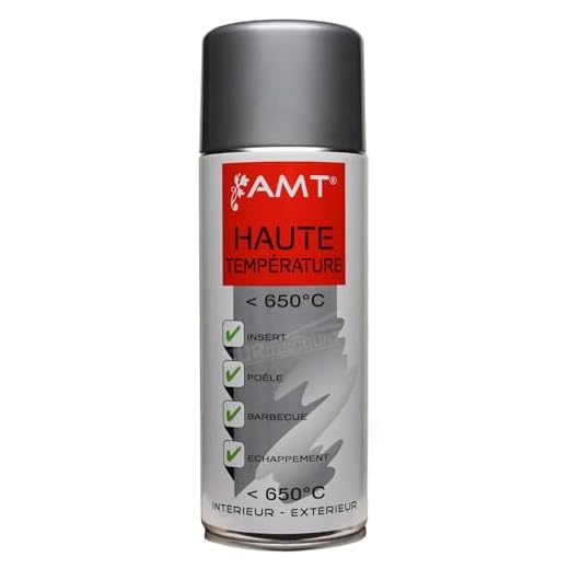Peinture aérosol Gris Alu haute température AMT 330 ml