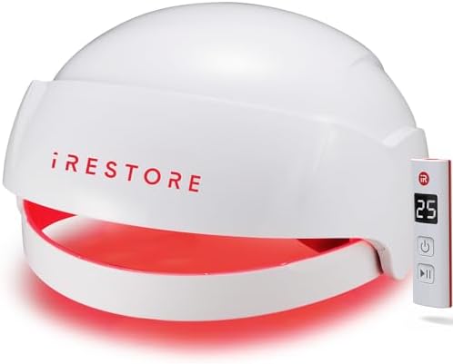 iRestore Essential - Laser Red Light Therapy for Hair Growth - FDA Cleared Hair Loss, Hair Thinning & Alopecia Treatment for Men & Women - Laser Cap for Hair Regrowth Stimulate Denser Fuller Hair