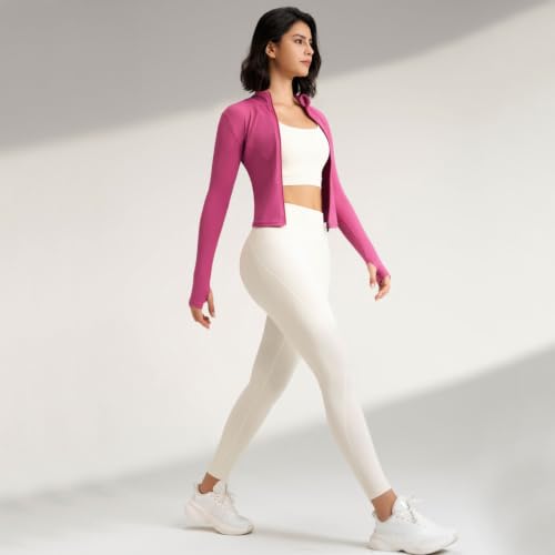 Veste de yoga anti-transpiration avec fermeture éclair
