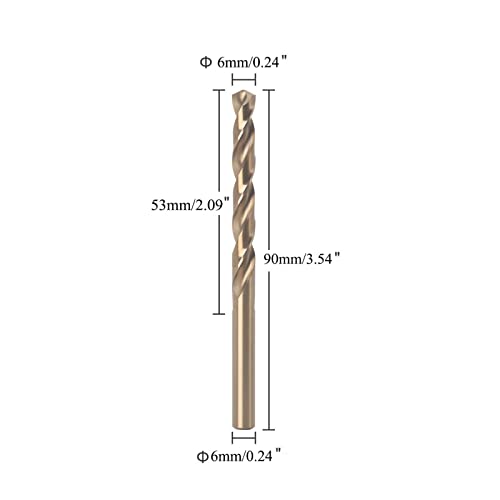 TA-VIGOR 2Pcs 6mm Straight Shank Twist Drill Bit - Image 2