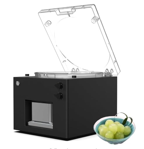 Pelador eléctrico de uvas, pelador de piel giratorio automático para uvas y tomates, tiempo de pelado de 20 segundos, cabezal de corte de 700 rpm, velocidad ajustable, sin pelar carne