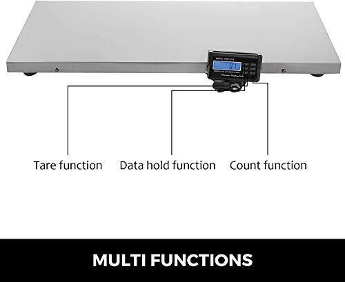 New and Improved 660LB(300 KG) Large Platform 41 inch Pet Scale Animal Scale Dog Scale Cat Scale with Both Plug and Battery - Thumbnail 6