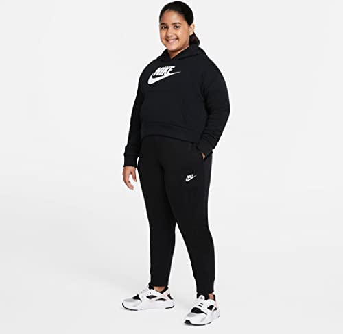 Nike Girl's Sportswear Club Fleece Pants (Little Kids/Big Kids) Black/White Xl (18-20 Big Kids) #TOP7