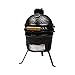 Miniparrilla kamado MEATEOR para ahumar,asar,la parrilla kamado mantiene el calor más tiempo que las parrillas de carbón habituales,parrilla de cerámica compacta con rejilla para balcón y picnic.