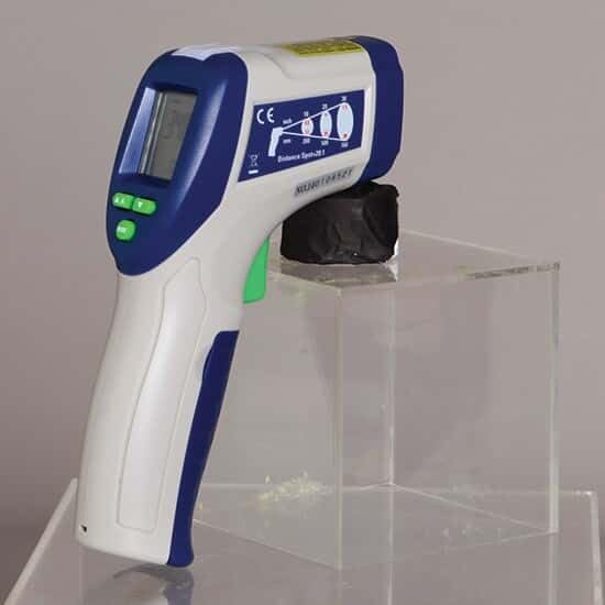Digi-Sense Infrared Thermometer with Adjustable Emissivity and Alarm, 20:1