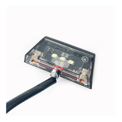 Feu stop moto LED 12V éclairage de plaque d'immatriculation avec support arrière - 7