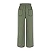 Girls Baggy Wide Leg Sweatpants Loose Elastic Waist Color Block Athletic Track Pants with Pockets for 4-14 Years