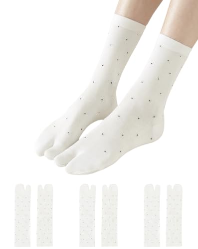 Calcetines de lunares Tabi Split cómodos para sandalias de dedo en tus paseos de verano