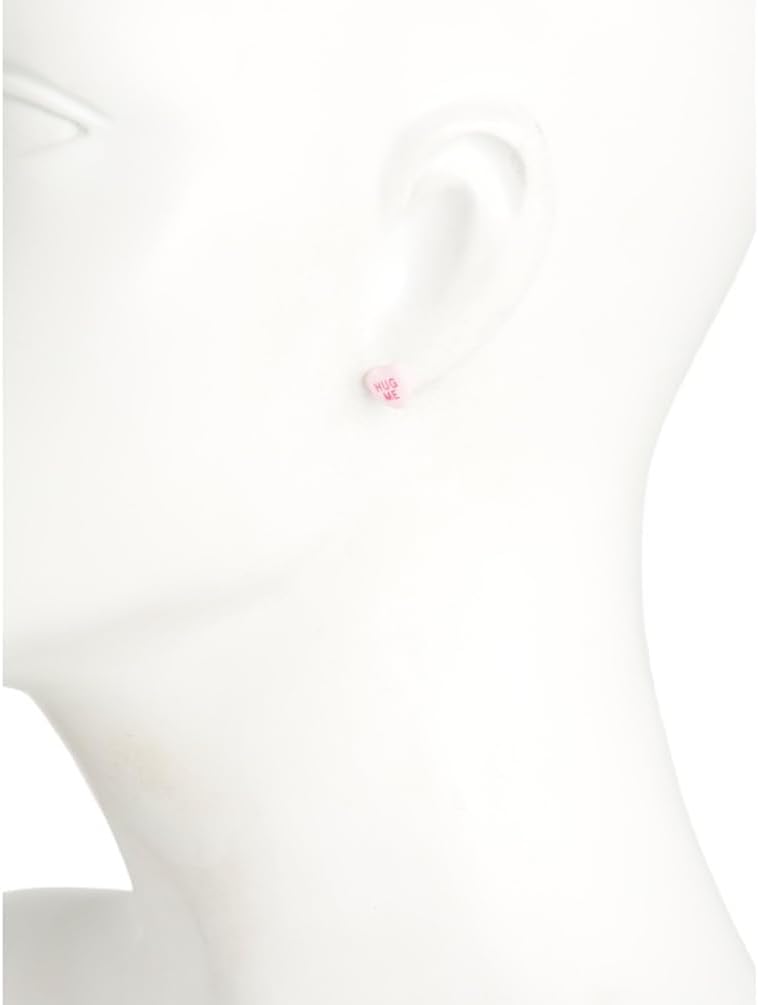 Betsey Johnson Valentines Valentine's Day Conversation Candy Hearts (Sweetheart Stud Earrings Set)