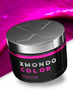 Miniatura 7 de XMONDO Color Super Pink - Máscara de depósito y tinte semipermanente para el cabello rosa, infusión con tecnología Bond Booster y ácido hialurónico