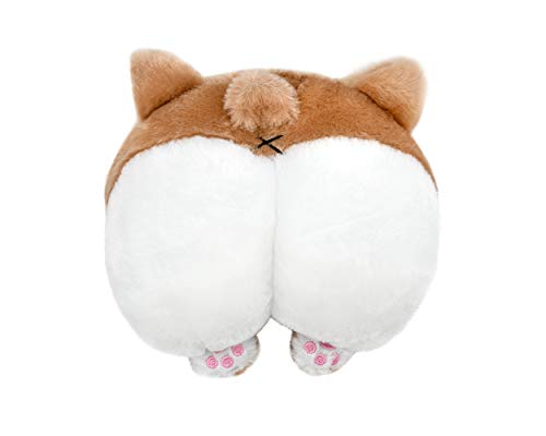SCSpecial Car Neck Pillow Niedliches Corgi Butt Kopfstütze Baumwollkissen Weiches Kopfstützenkissen