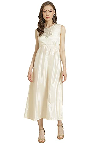 Image of Juniper Black Alphin Chiffon Printed Flared Dress with Waist Tie-up
