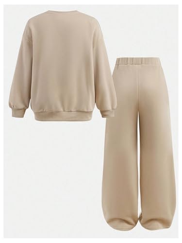 Image of SOLY HUX Cute Clothes for Girls Sweatsuit Sets Crewneck Casual Sweatpants 2 Piece Outfits Sweatshirt and Pants