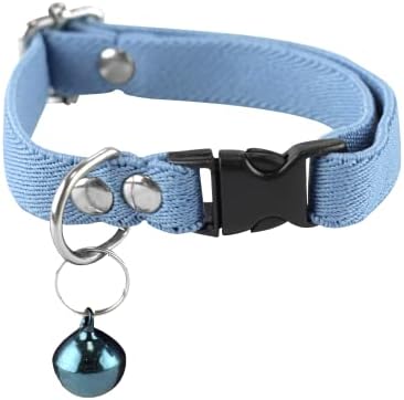 2 Collares Para Gato Reflectantes Con Cascabel - Color Amarillo, Para Mayor Seguridad Nocturna, Ajustables
