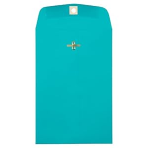 JAM PAPER Katalogumschläge mit Verschluss, 100 Stück