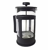 Cafeteira prensa francesa 600ml vidro aço inox alça resistente