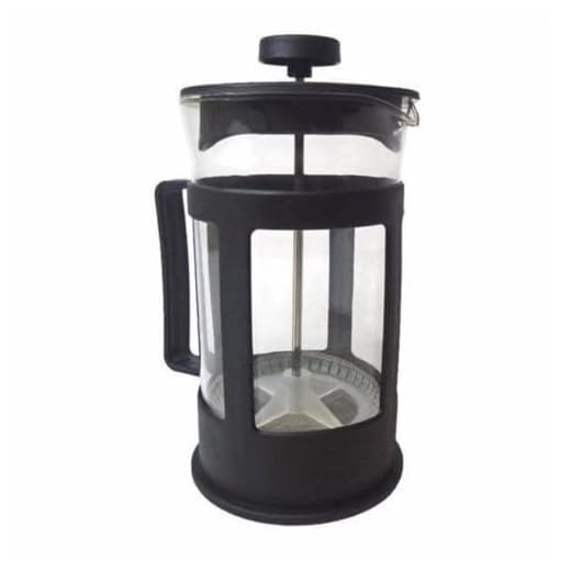 Cafeteira Prensa Francesa 600ML Vidro Aço Inox Alça Resistente