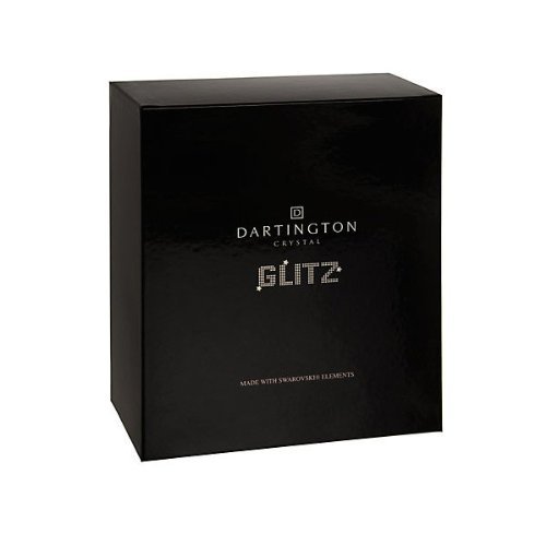 Personalizable Dartington dorado Glitz par de copa de Gin & Tonic con cristales y dorado borde – añadir su propio mensaje