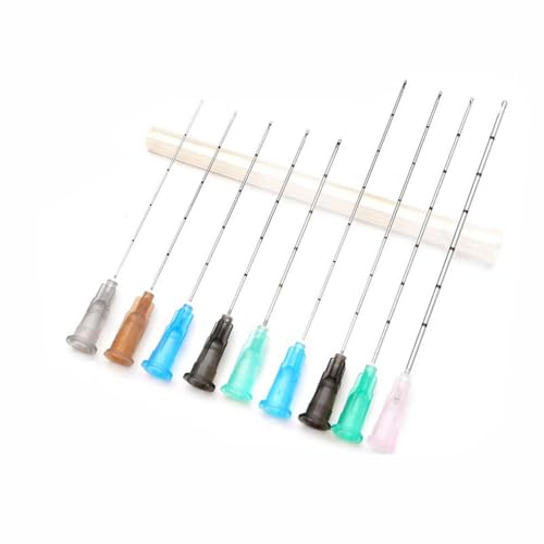 22G 50mm Blunt Cannula 10pcs, Professional Blunt Tips for Facial Filling, Micro Cannula Needl