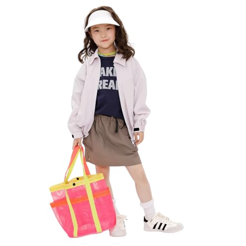 Summer Mesh Swim Tote Bag – Big Beach Bag with Inner Pocket3