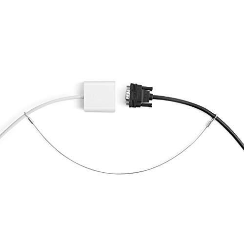 Adapter Cable Tether 3 Pack, 12 inch Universal Adjustable Security Wire Tether with Nylon Coating, Custom Length, Tamper-Resistant, Pre-Assembled, Secure Lock Your VGA, HDMI, Display, Dongles