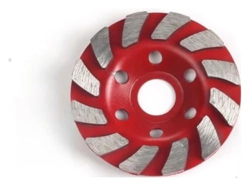 ainih Disco de pulido diamante turbo cerámica for piedra hormigón 4 pulgadas y 100 mm, 12 segmentos, ruedas amoladora angular alta resistencia for