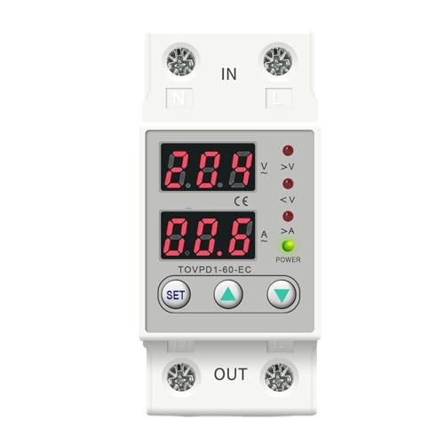 Dispositif protection sous-tension Rail Din réglable TOVPD1-63-EC