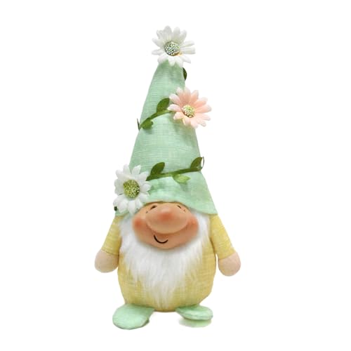 Xinsheinelry Figurine De Poupée en Peluche Résine Colorée avec Chapeau Couleur Option pour Améliorer Le Jardin Et l'espace Intérieur Poupée Peluche Printemps Et D'été