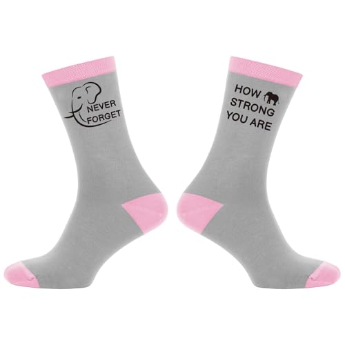 LSVGSAK Novelty Elephant Socks Inspirational Elephant Gifts for Women Birthday Christmas Animal Lover Elephants Themed Gifts for Bestie Friend Daughter Wife Sister Girlfriend Stocking fillers Socks