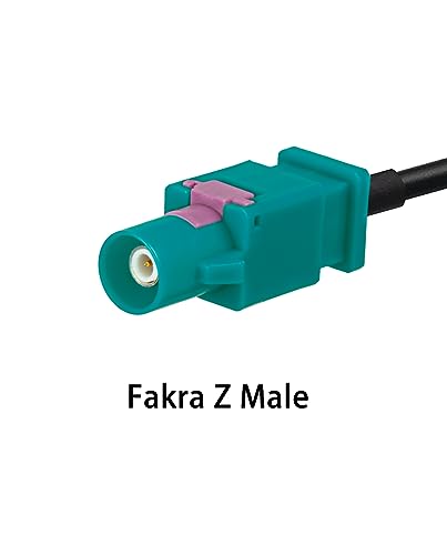 Vecys Fakra Z Cable Fakra Z Male to SMA Male RF Coax Cable 12in/30cm SMA male cable RG174 for Car Stereo GPS Navigation - Image 4