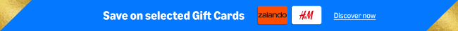 Save on selected Gift Cards