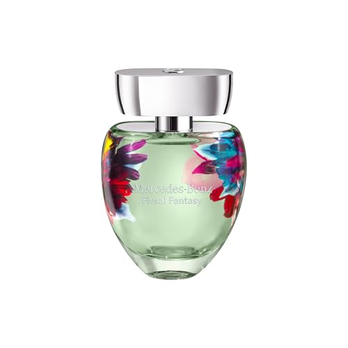 Mercedes-Benz Floral Fantasy Eau de Toilette Perfume Spray for Women - Feminine and Bold Floral Fruity Fragrance with Fresh Scent of Orange, Carrot Seed & Neroli - 3 Fl Oz EDT