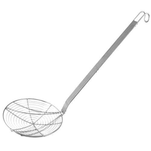 FM Professional 21366 Araignee pour Cuisine INOX 16 cm, ecumoire INOX, araignée Cuisine, ecumoire Cuisine, écumoire de Cuisine, Acier Inoxydable, 46,5 x 16 cm