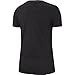 Nike Women's Dry Tee drifit Crew, Black/Heather/White, X-Small