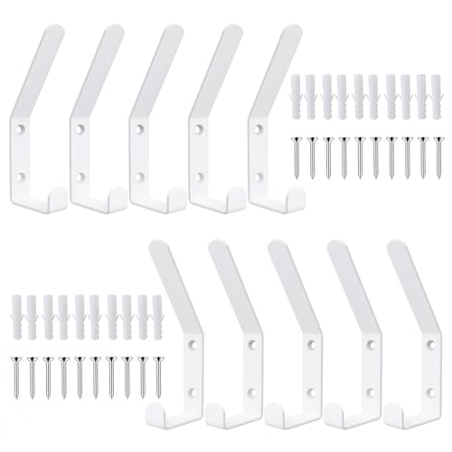 Kisizity 10 Stück Weiß Garderobenhaken 12,6mm Metall Haken für Akustikpaneele Akustikpaneele Zubehör mit Gummistopfen Schrauben für Wohnzimmer Schlafzimmer Küche Badezimmer Wandpaneele Kleiderhaken Kisizity 10 Stück Weiß Garderobenhaken 12,6mm Metall Haken für Akustikpaneele Akustikpaneele Zubehör mit Gummistopfen Schrauben für Wohnzimmer Schlafzimmer Küche Badezimmer Wandpaneele Kleiderhaken