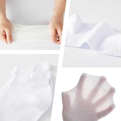 J-BOX Ankle Socks for Women 10 Pairs, Women's Thin Athletic Socks With Tab, Breathable Low Cut Moisture Socks for Summer4