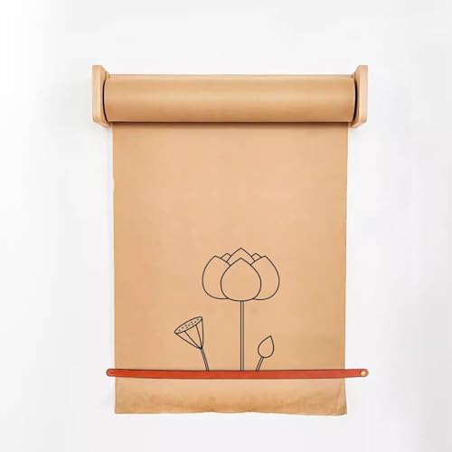 Dispensador de papel kraft de 64 cm con corte fluido de pared 8