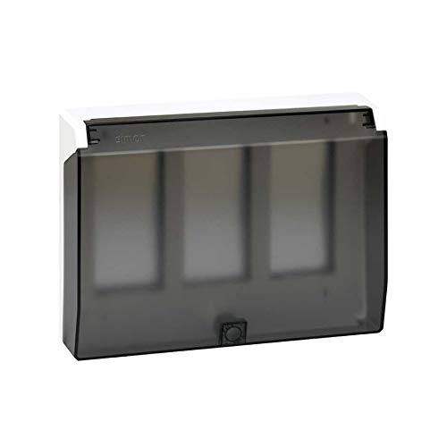 Châssis support 3 modules blanc universel pour habillage de boîte d'encastrement