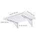 Yescom Wall Mounted Floating Folding Desk Wooden PC Dining Drop Leaf Table Workbench 24