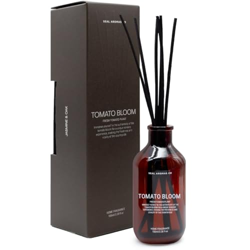 Seal Aromas – Mikado Basic | Tomato Bloom | 100 ml Difusor de Aroma Fragancia para el Hogar Incluye 5 Varillas
