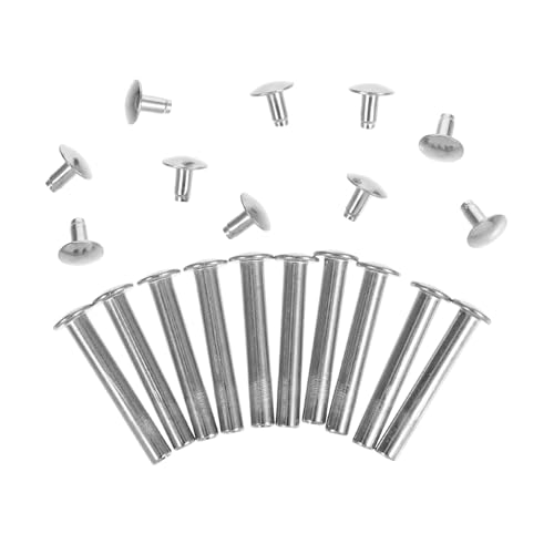 KICHOUSE 10Sets Handheld Fan Repair Kit Rivets and Nuts for Folding Fans DIY Crafting Accessories for Paper Fans Secure Fixing