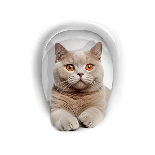 Vinilo de gato para tapa de inodoro impermeable y lavable predolo estilo b 2