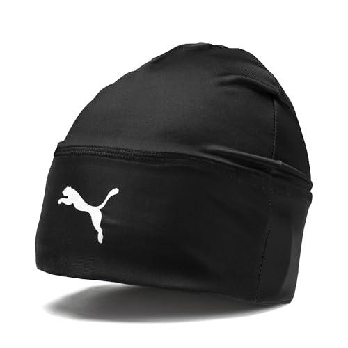 Bonnet Liga PUMA noir pour rester au chaud en ville