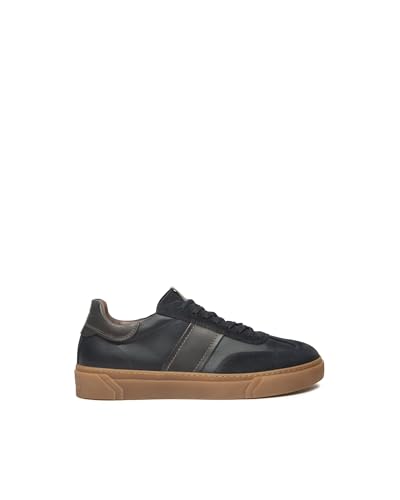 Nero Giardini I500950U - Zapatillas de hombre de piel y ante, turquesa, 42 EU