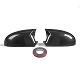 Montaggio: Copertura specchietto retrovisore per VW per Golf 5 MK5 2003 -2007 2008 2009 Rivestimento specchietto retrovisore laterale in fibra di carbonio nero lucido