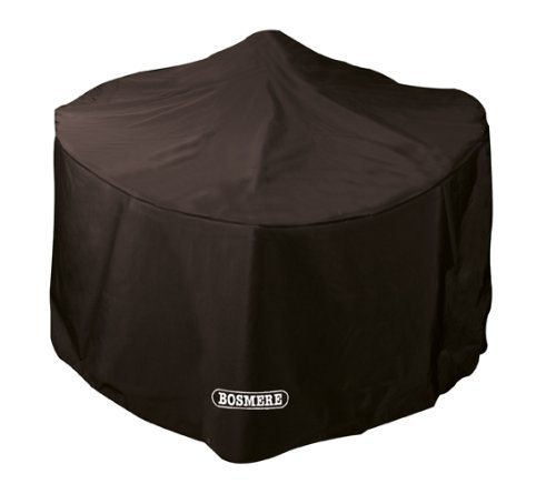 Bosmere Protector 6000|Small Round Firepit Cover|D 66cm H 50cm|100% Waterproof, UV Protected,6 Year Guarantee,D760,Black
